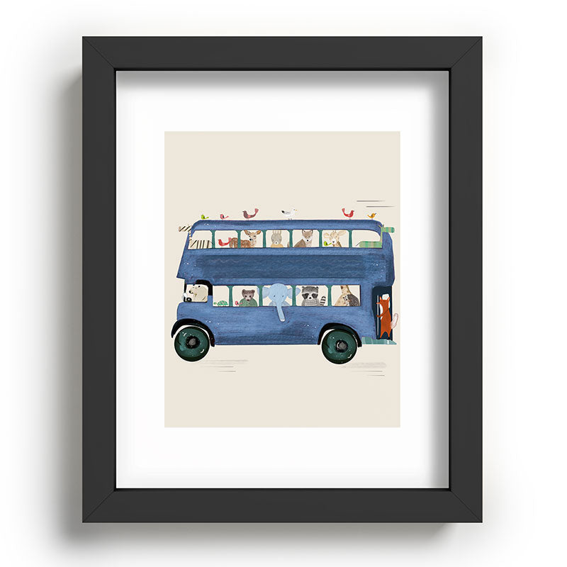 the big blue bus Framed Art Print Gallery Image 80