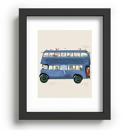 the big blue bus Framed Art Print Gallery Image 80