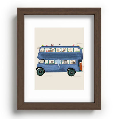 the big blue bus Framed Art Print Gallery Image 86
