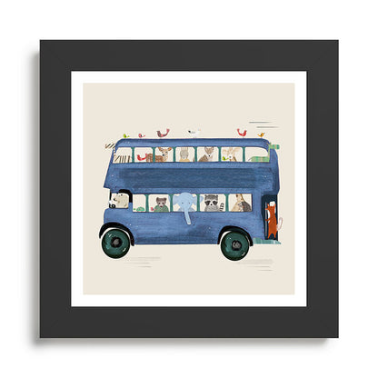 the big blue bus Framed Art Print Gallery Image 46