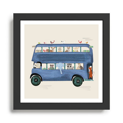 the big blue bus Framed Art Print Gallery Image 2