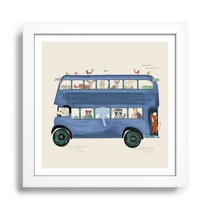 the big blue bus Framed Art Print Gallery Image 35