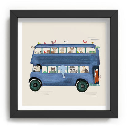 the big blue bus Framed Art Print Gallery Image 90
