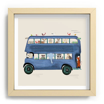 the big blue bus Framed Art Print Gallery Image 106