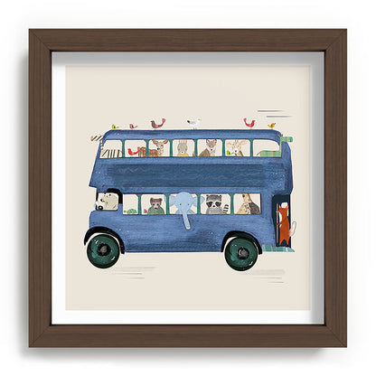 the big blue bus Framed Art Print Gallery Image 98