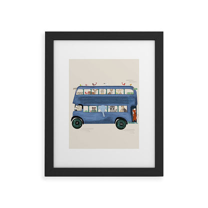 the big blue bus Framed Art Print Gallery Image 40