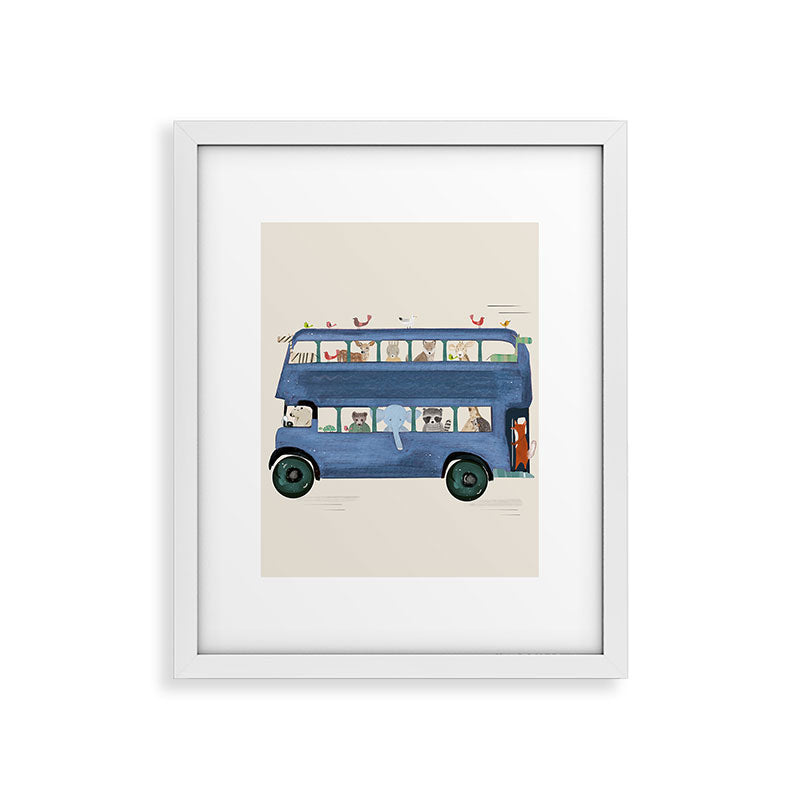 the big blue bus Framed Art Print Gallery Image 30