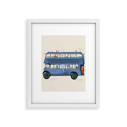 the big blue bus Framed Art Print Gallery Image 30