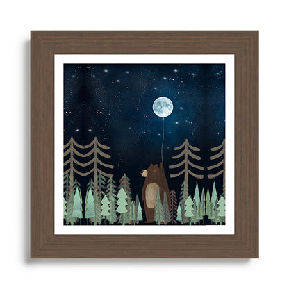 the moon balloon Framed Art Print Gallery Image 57