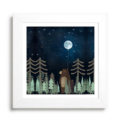 the moon balloon Framed Art Print Gallery Image 79