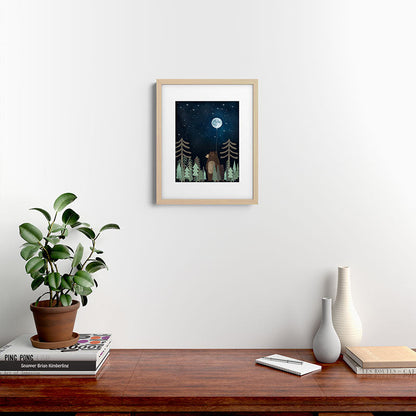 the moon balloon Framed Art Print Gallery Image 25