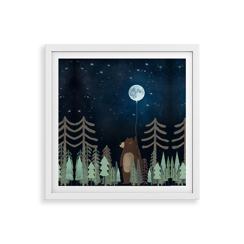 the moon balloon Framed Art Print Gallery Image 38