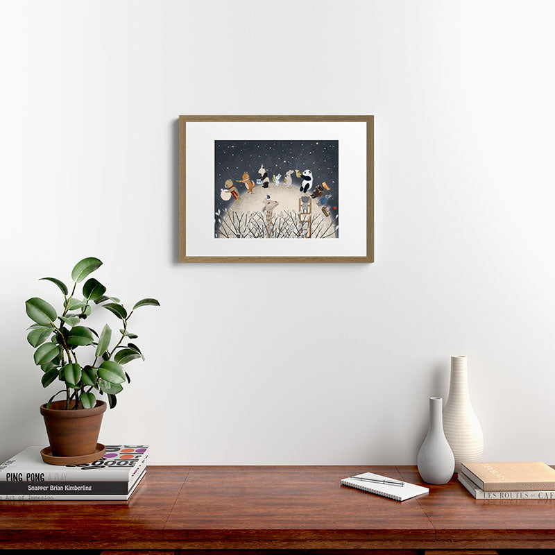 the moon song Framed Art Print Gallery Image 16