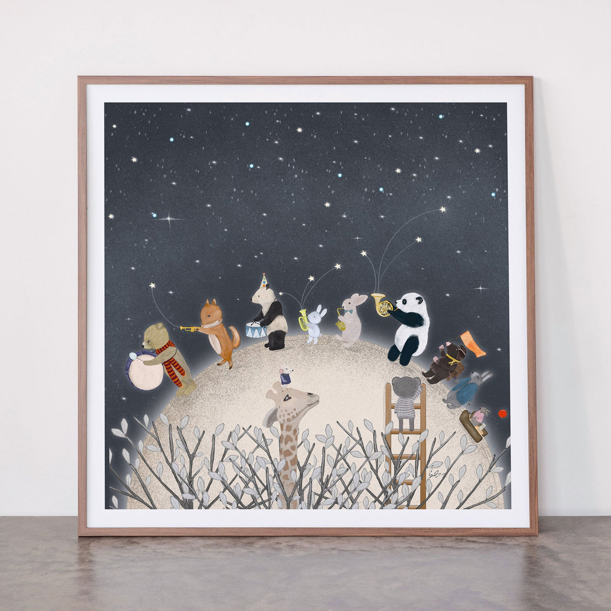 the moon song Framed Art Print Gallery Image 21