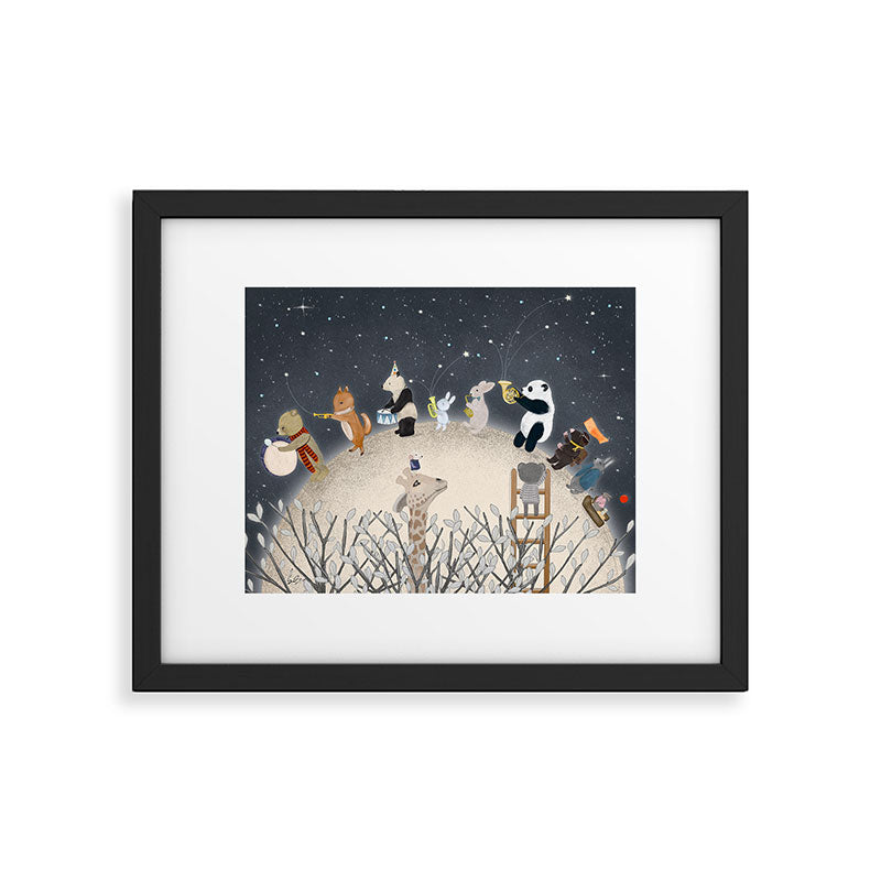the moon song Framed Art Print Gallery Image 5