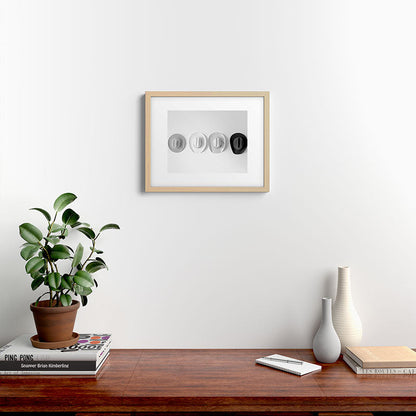 Cowboy Hat Wall - Black and White Framed Art Print Gallery Image 18