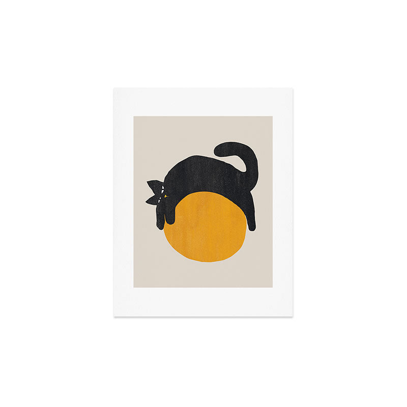 Cat with ball Art Print Gallery Image 4
