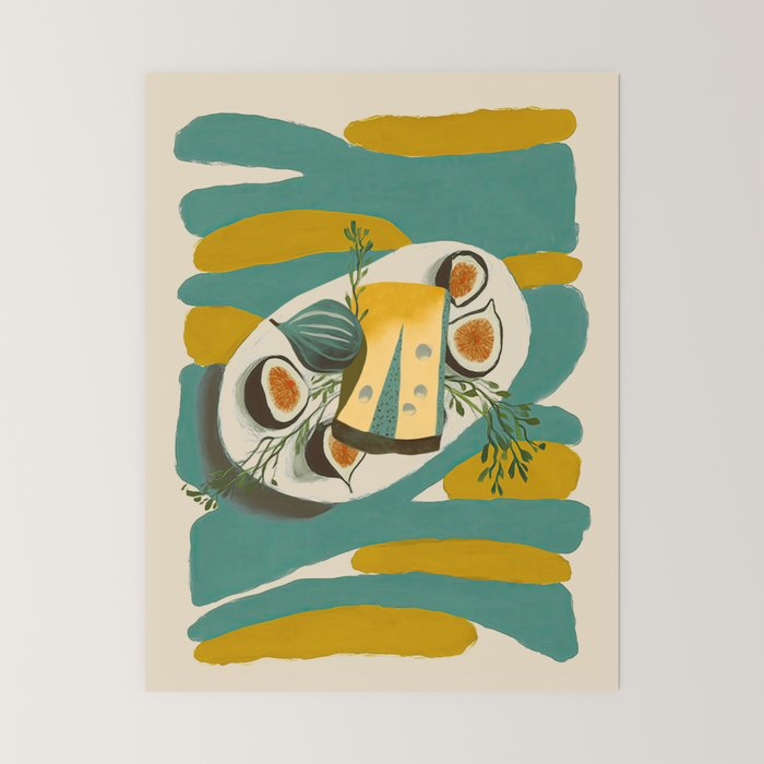 Modern Fig Still Life Mini Art Print Gallery Image 6