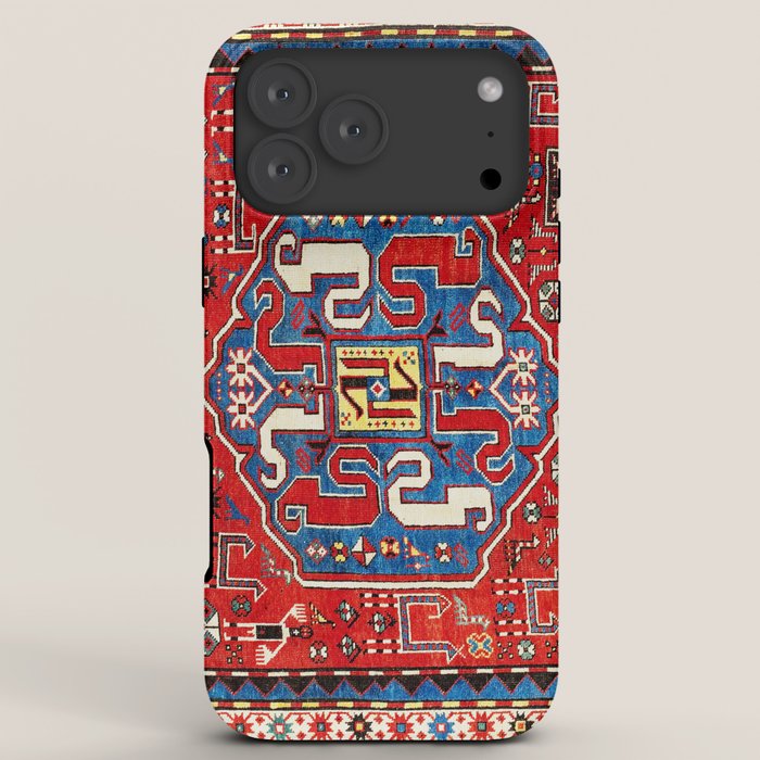 Chondzoresk Karabagh Caucasian Antique Carpet Print iPhone Case Gallery Image 8