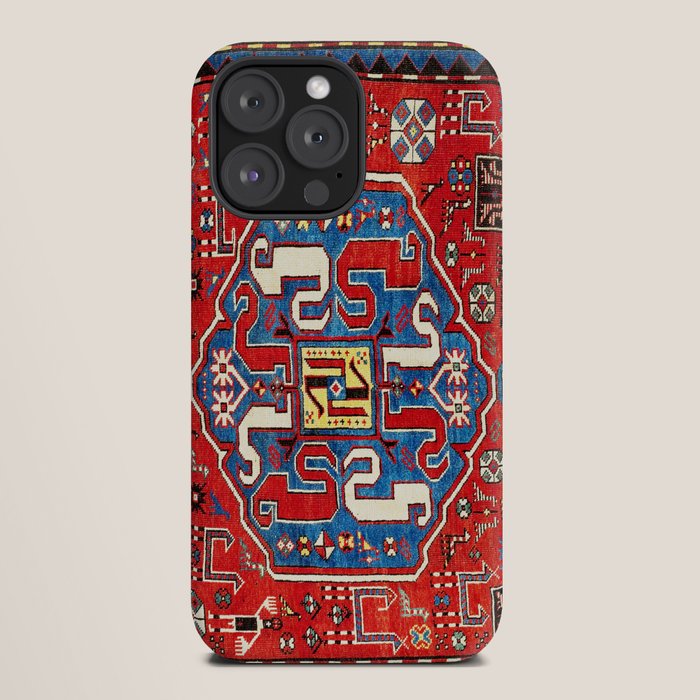 Chondzoresk Karabagh Caucasian Antique Carpet Print iPhone Case Gallery Image 20