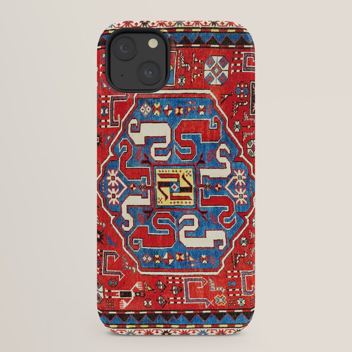 Chondzoresk Karabagh Caucasian Antique Carpet Print iPhone Case Gallery Image 22