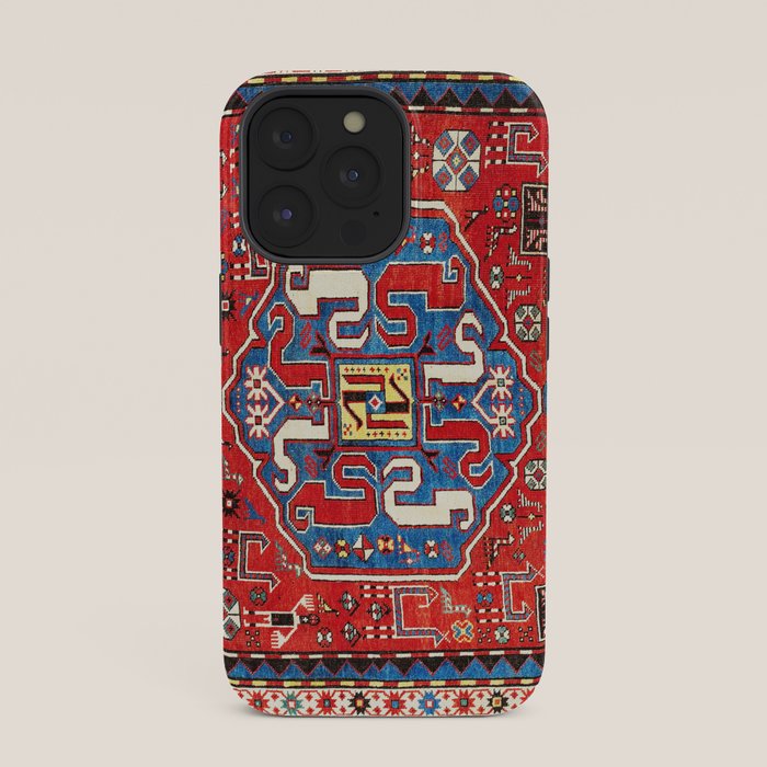 Chondzoresk Karabagh Caucasian Antique Carpet Print iPhone Case Gallery Image 35