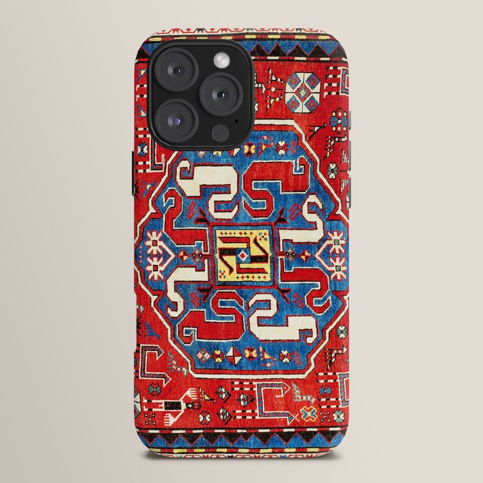 Chondzoresk Karabagh Caucasian Antique Carpet Print iPhone Case Gallery Image 16