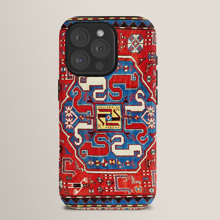 Chondzoresk Karabagh Caucasian Antique Carpet Print iPhone Case Gallery Image 15