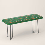 Retro Golf Cart Rides in Emerald Green & Orange Bench Gallery Image 1