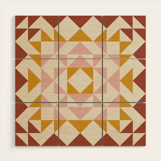 Autumn Quilt Wood Wall Art Gallery Image 2