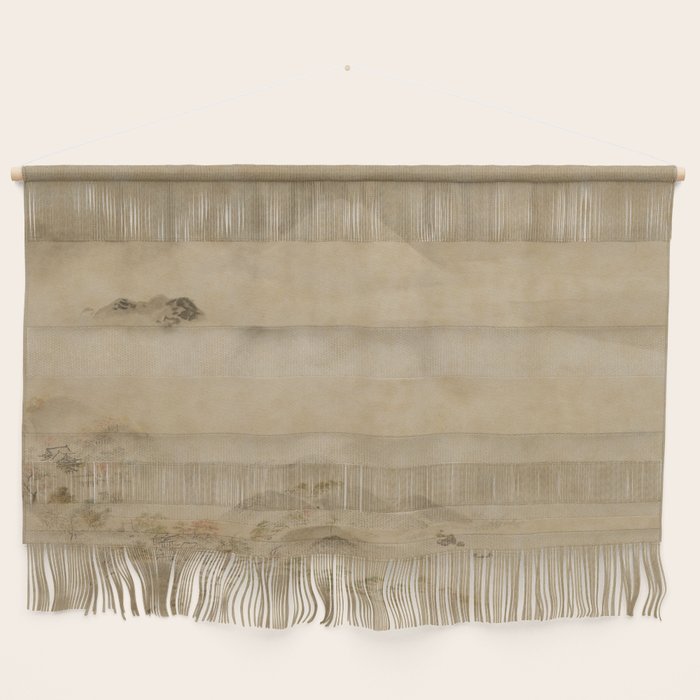 Japanese Edo Period Landscape Scroll of Mount Fuji - Kano Tanyu Wall Hanging Gallery Image 2