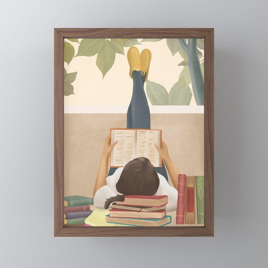 Bookworm Mini Art Print Gallery Image 2