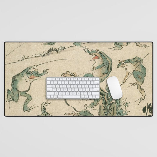 Battle of the Frogs Desk Mat Gallery Image 1
