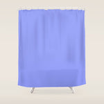 Pastel Periwinkle Solid Color Shower Curtain Gallery Image 1