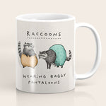 Raccoons Wearing Baggy Pantaloons Coffee Mug Gallery Image 1