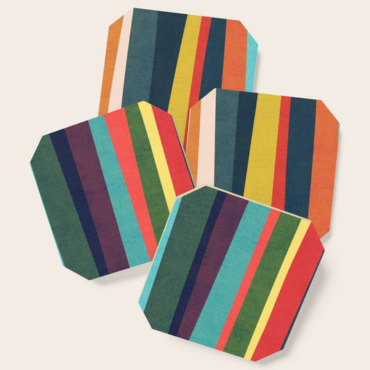 Mid-century zebra Coaster Gallery Image 1