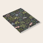 Herbarium ~ vintage inspired botanical art print ~ black Notebook Gallery Image 1