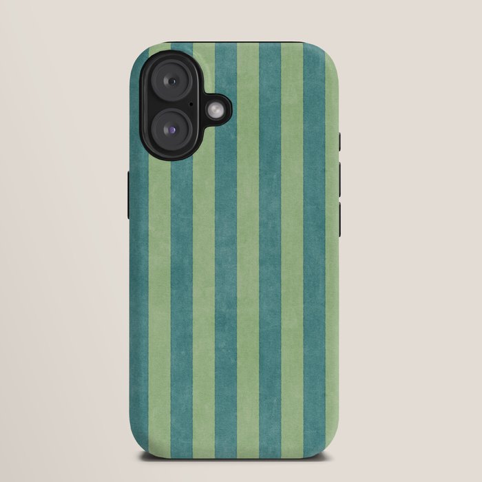 STRIPES - 005 - teal and green iPhone Case Gallery Image 9