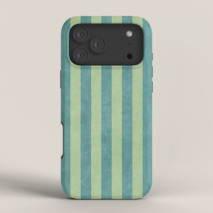 STRIPES - 005 - teal and green iPhone Case Gallery Image 4