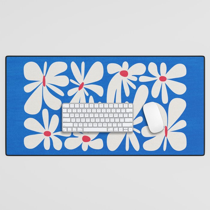 Bloom: Cobalt Blue Matisse Color Series 02 Desk Mat Gallery Image 1