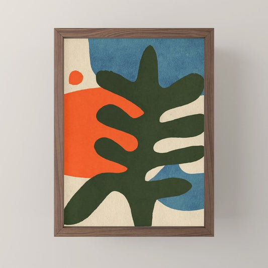 Abstract Sun and Leaf Shapes Mini Art Print Gallery Image 2