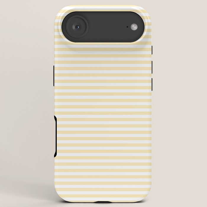 Lemon Honey Cream Stripe iPhone Case Gallery Image 6