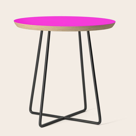 Fluorescent Neon Hot Pink Side Table Gallery Image 2
