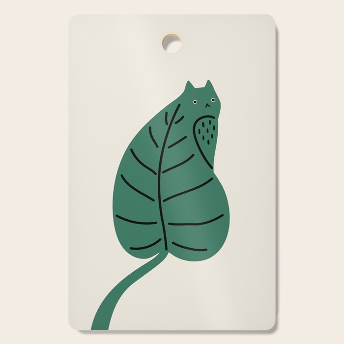 Cat and Plant 27 Cutting Board Gallery Image 1