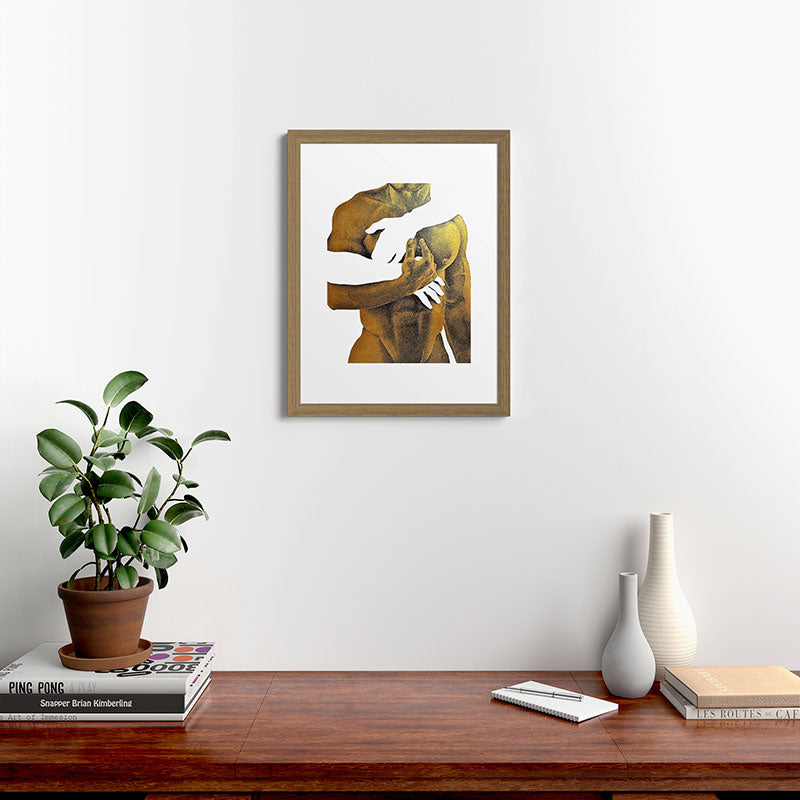 Echoes II - NOODOOD Painting (Gold doesn't print shiny) Framed Art Print Gallery Image 23