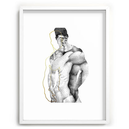 Figuration 1 (GOLD DOESN'T PRINT SHINY) Framed Art Print Gallery Image 47