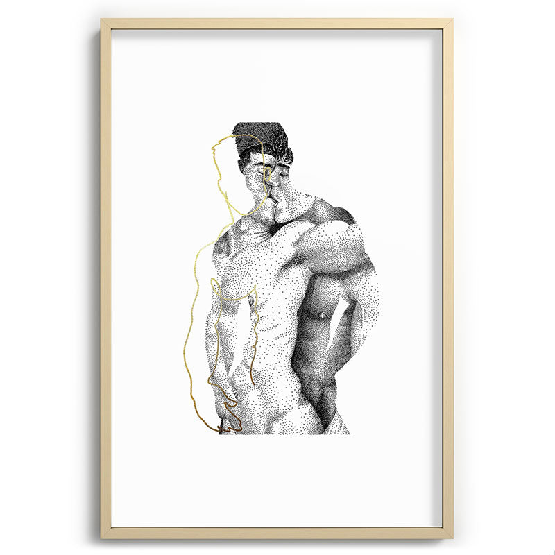 Figuration 1 (GOLD DOESN'T PRINT SHINY) Framed Art Print Gallery Image 44