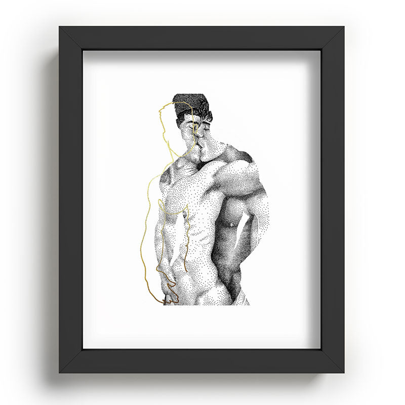 Figuration 1 (GOLD DOESN'T PRINT SHINY) Framed Art Print Gallery Image 33