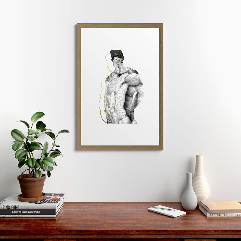 Figuration 1 (GOLD DOESN'T PRINT SHINY) Framed Art Print Gallery Image 24