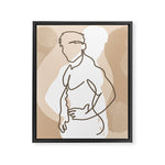 NOODDOOD Lines 17 Framed Canvas Print Gallery Image 1